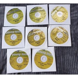 (8) Encounter Bible Sunday School church program CDs for young teen age level